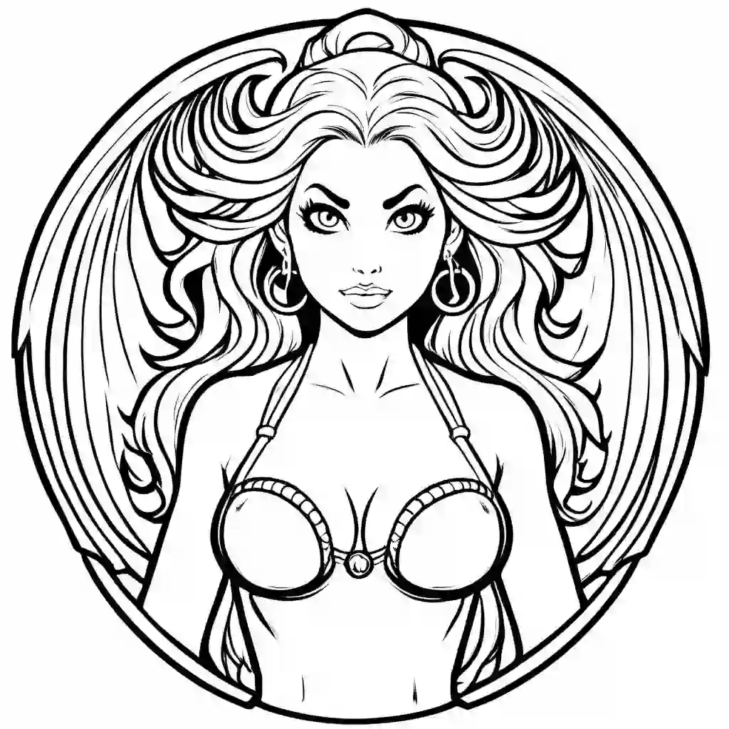 Siren coloring pages